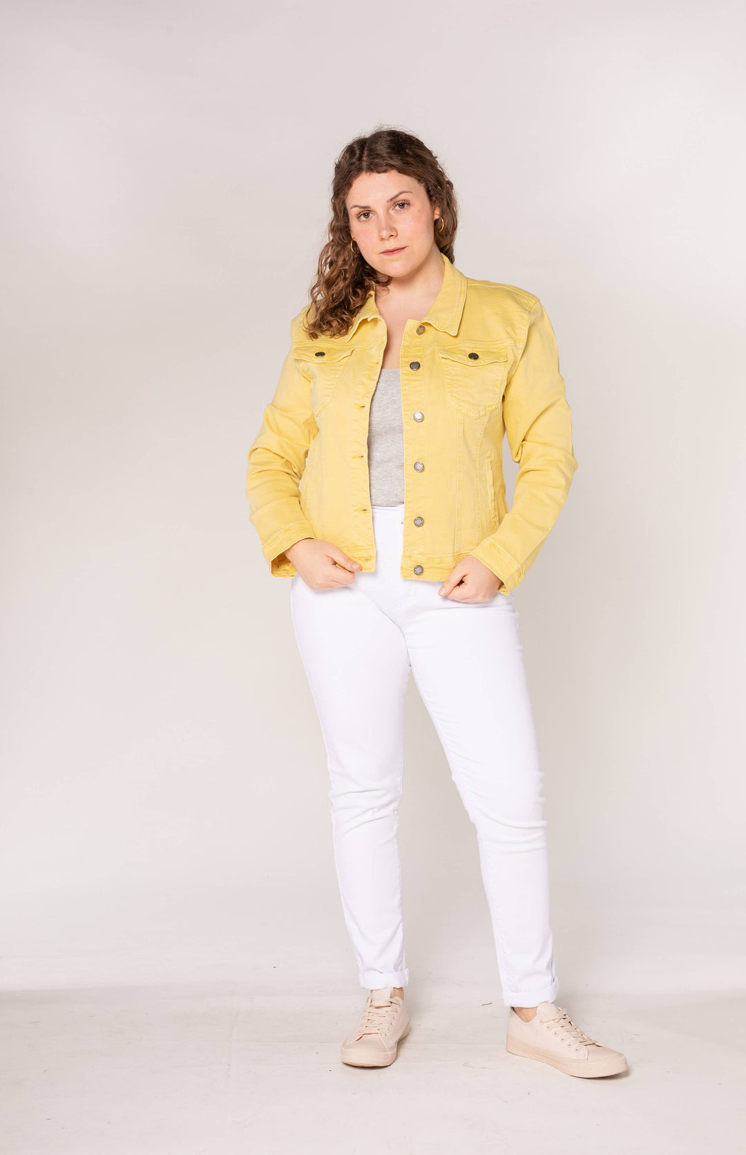 Kurze Stretch-Jacke in navy
