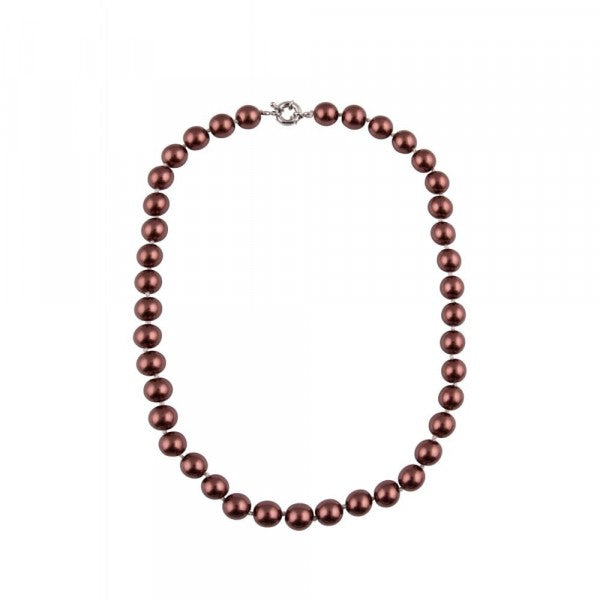 Collective - Dainty Pearl Necklace Rust Pearl Necklace