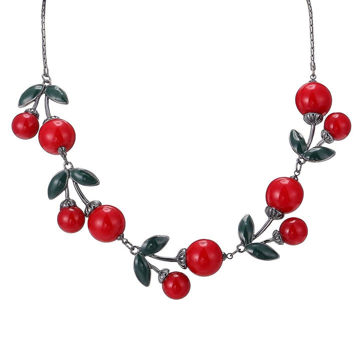 Collier Merve Cherry en Rouge