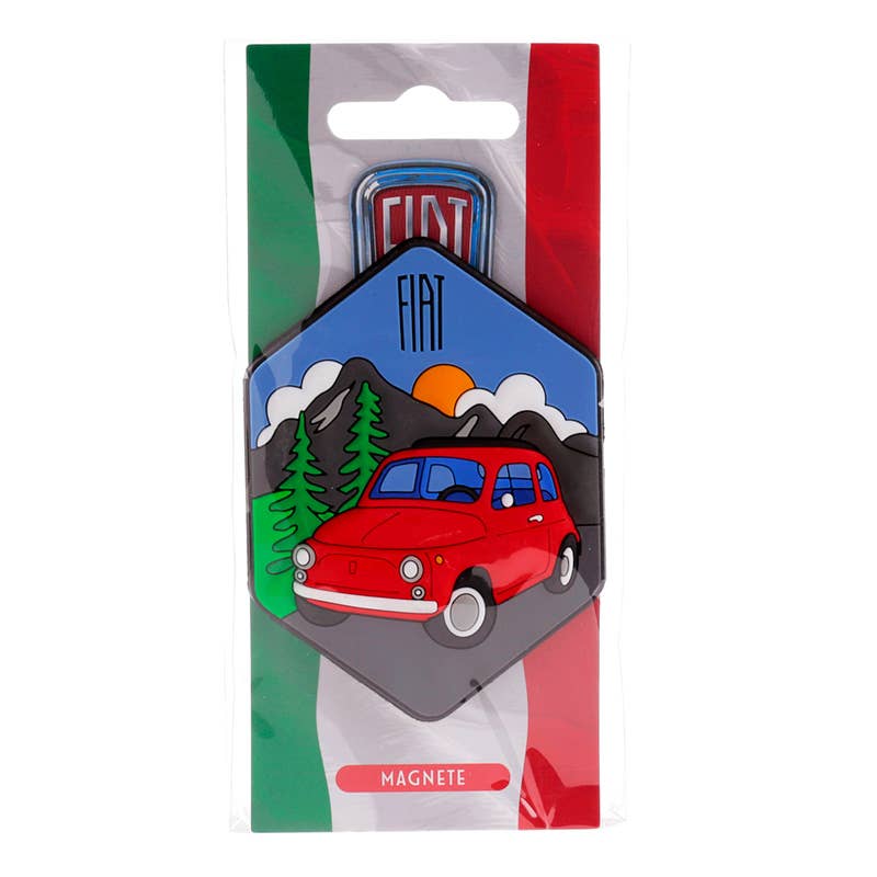 PVC-Magnet Fiat 500 Dolomite Mountains