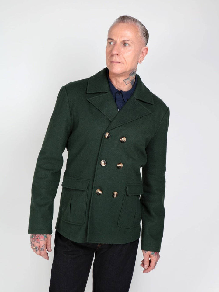 Lindy Bop - Blake-Pea-Coat in grün