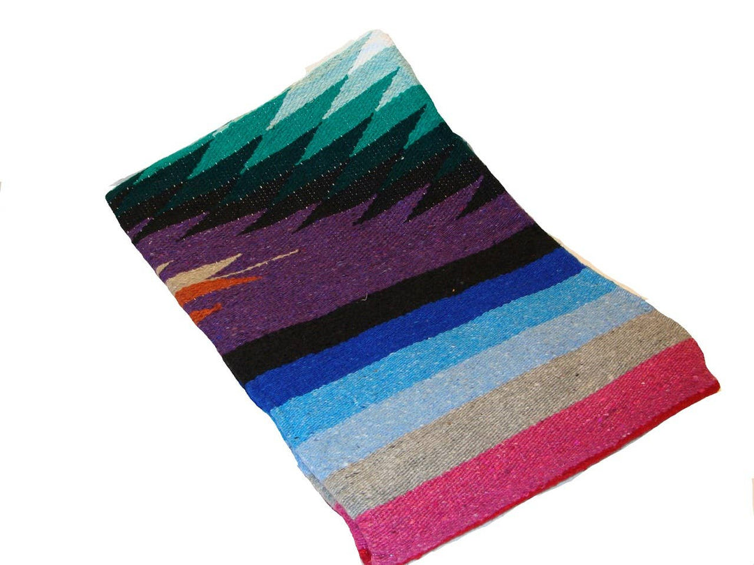 Mexican diamond blanket, approx. 1.40 x 2.20m, handwoven