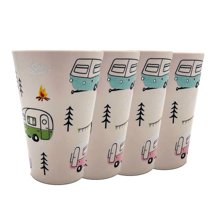 Vasos de picnic Wildwood Caravan de RPET, 4 piezas