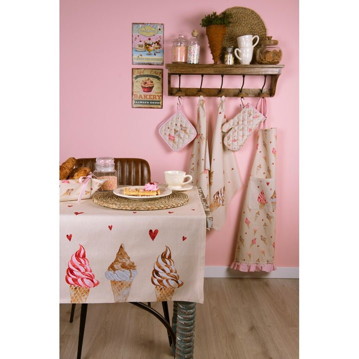 Clayre & Eef - Dish towel ice cream round Ø 80cm