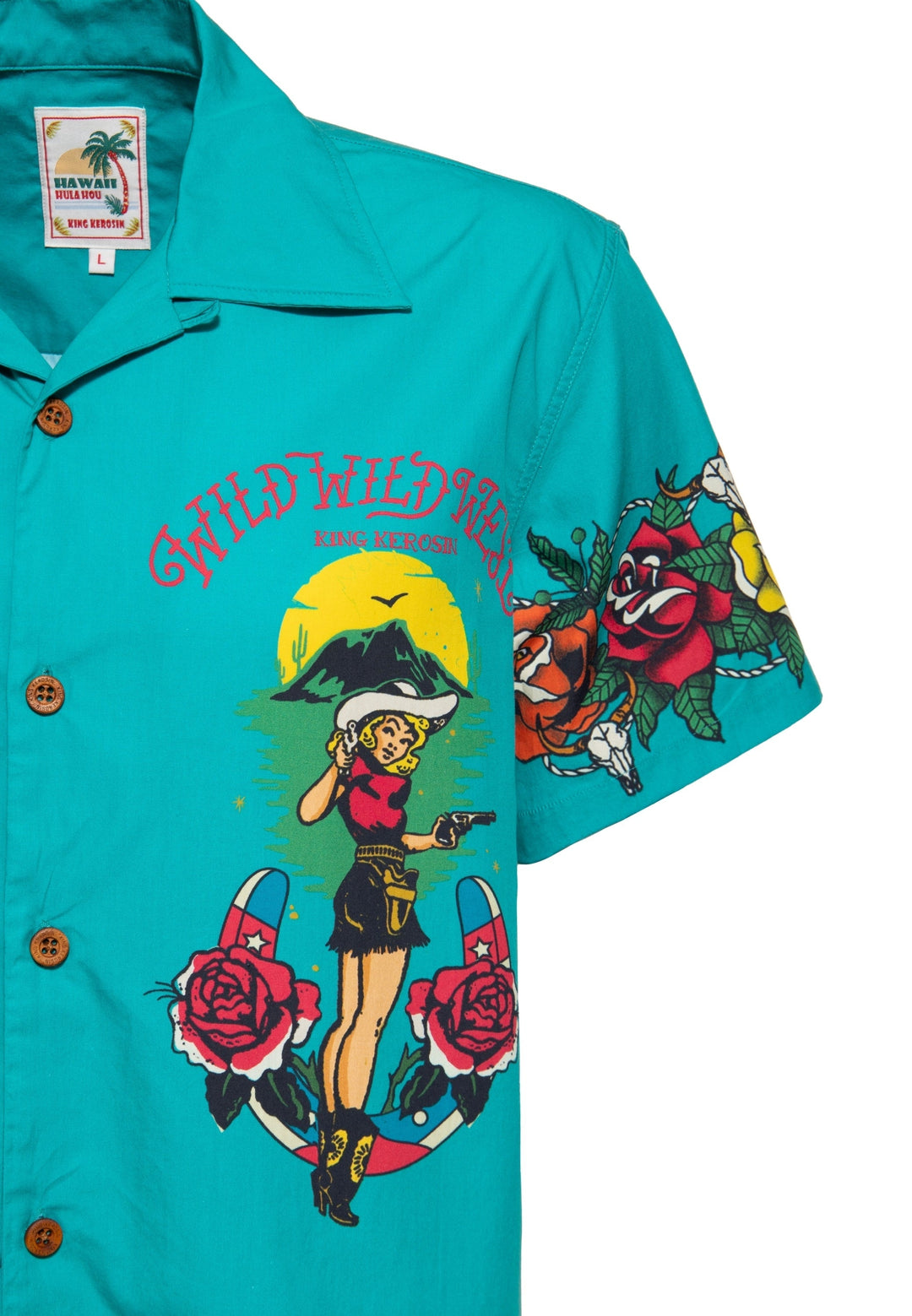 King Kerosin - Camisa hawaiana «Wild Wild West Texas»