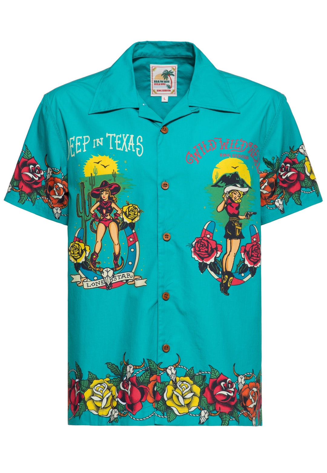 King Kerosin - Hawaii Shirt "Wild Wild West Texas"