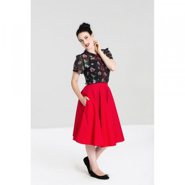 Hell Bunny - Paula 50s Skirt in rot