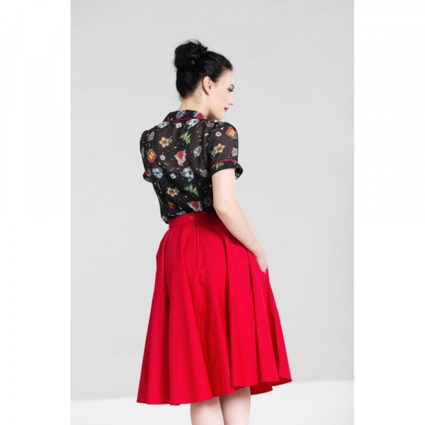 Hell Bunny - Paula 50s Skirt in red