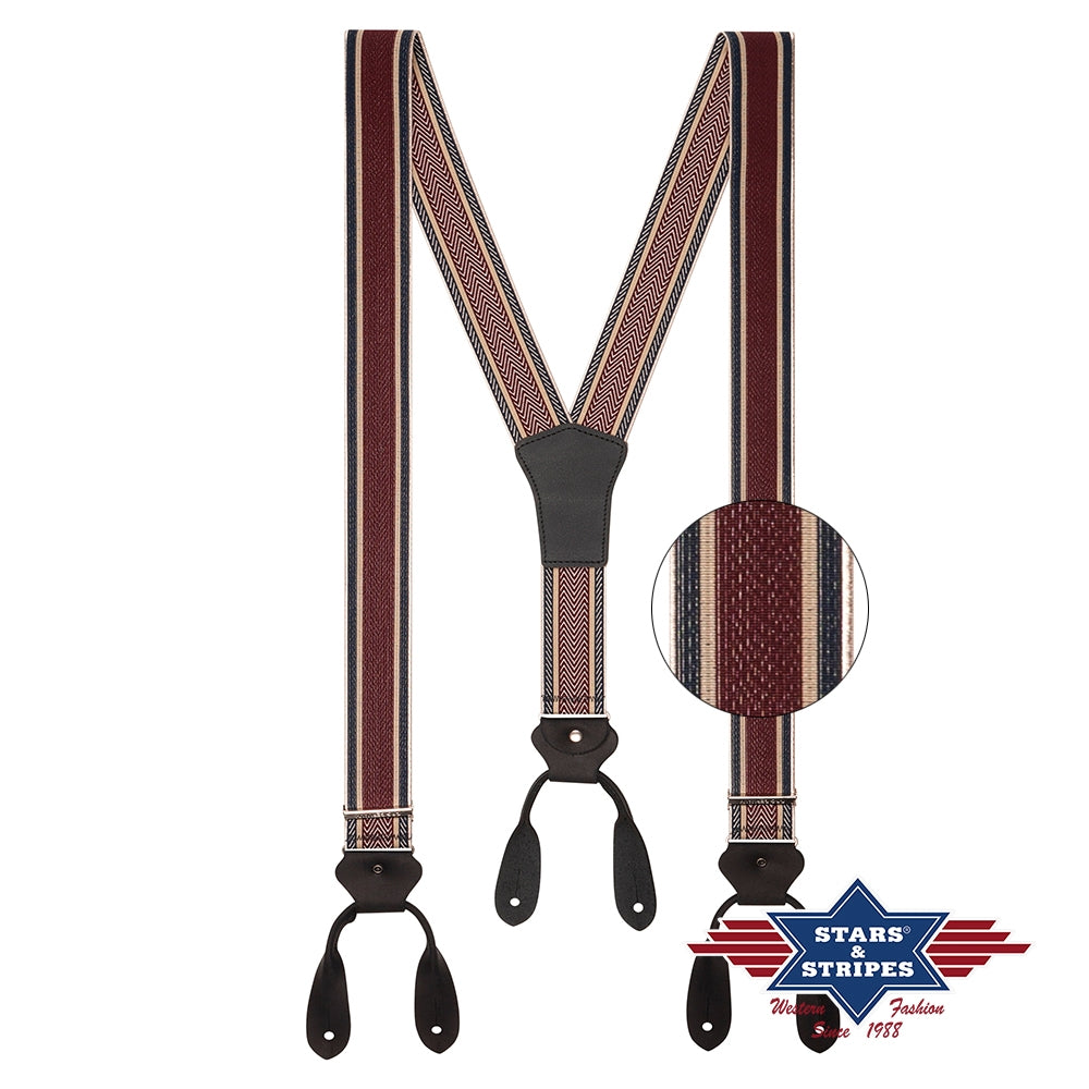 Stars & Stripes® - Suspenders burgundy