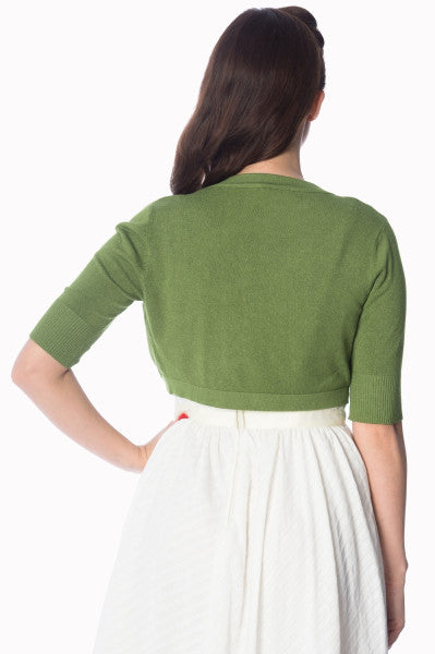 Banned Retro - Hudson Bolero en vert pomme