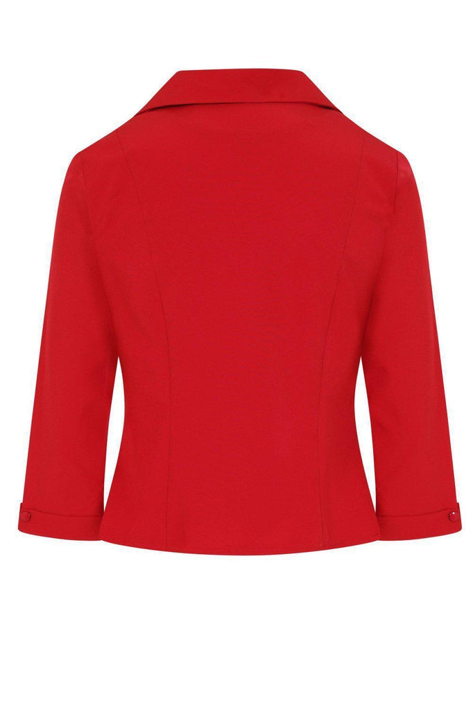 Banned Retro – Janine Blouse in red