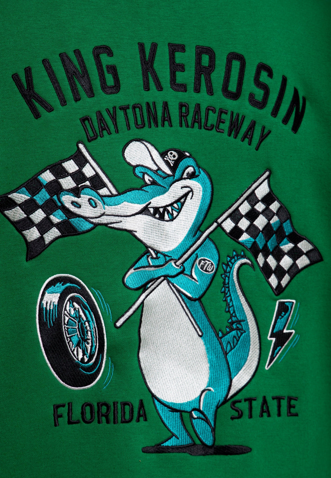 King Kerosin – Giacca da college per uomo "Speed Kings V8" blu