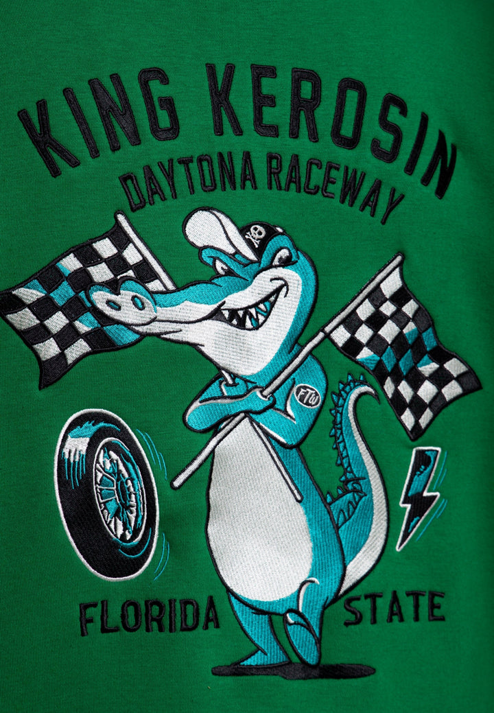 King Kerosin – Giacca da college per uomo "Speed Kings V8" blu