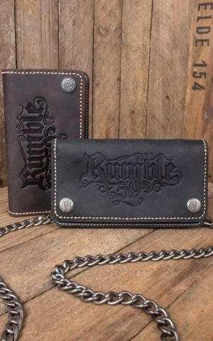 Rumble 59 - Leren Portemonnee Rumble59 zwart