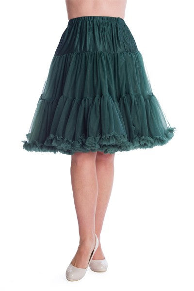 23" - Verboden Retro - Petticoat Starlite Bottle Green - ca. 59cm