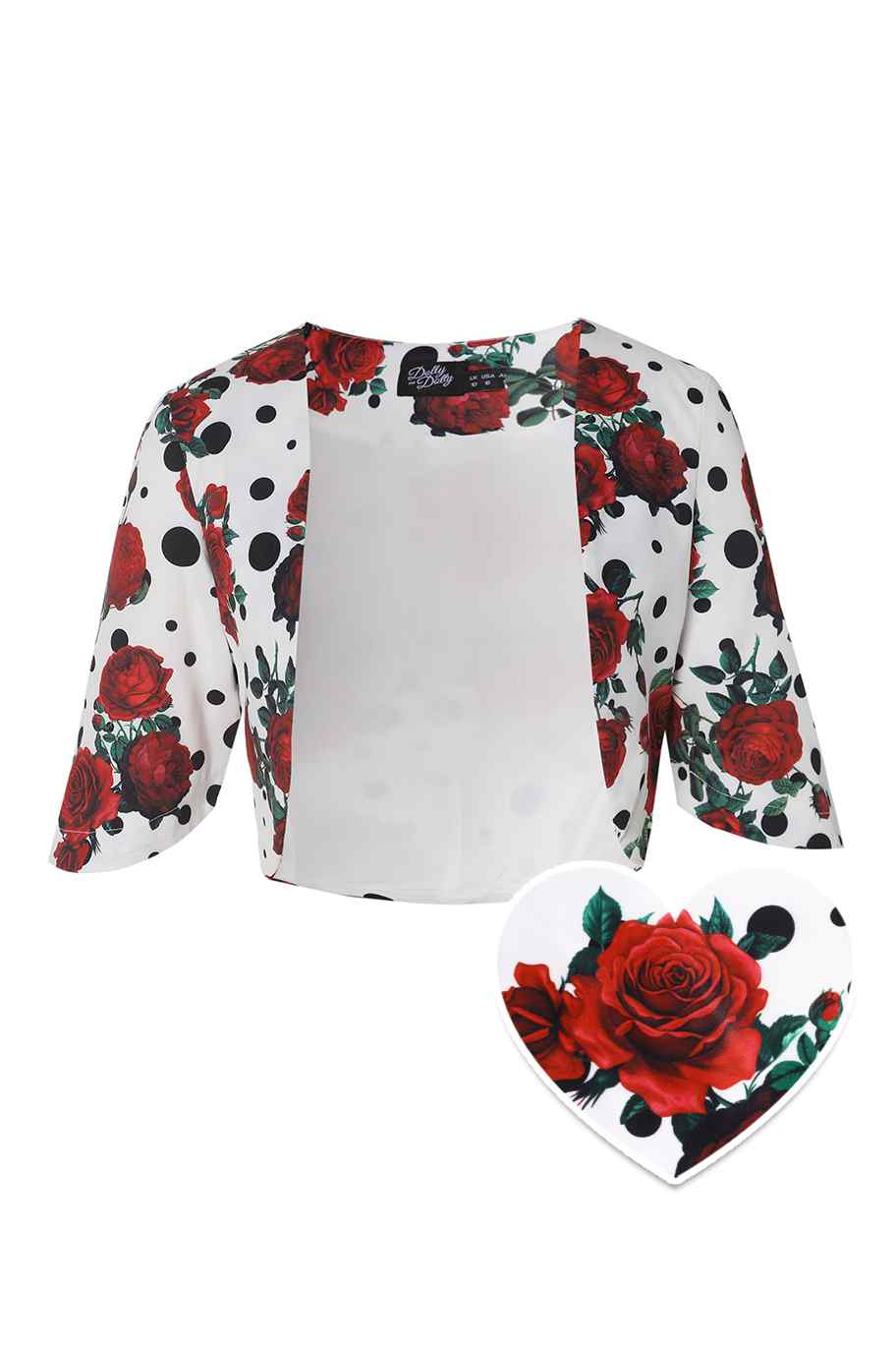 Dolly & Dotty - Lisette 3/4 Arm Bolero black