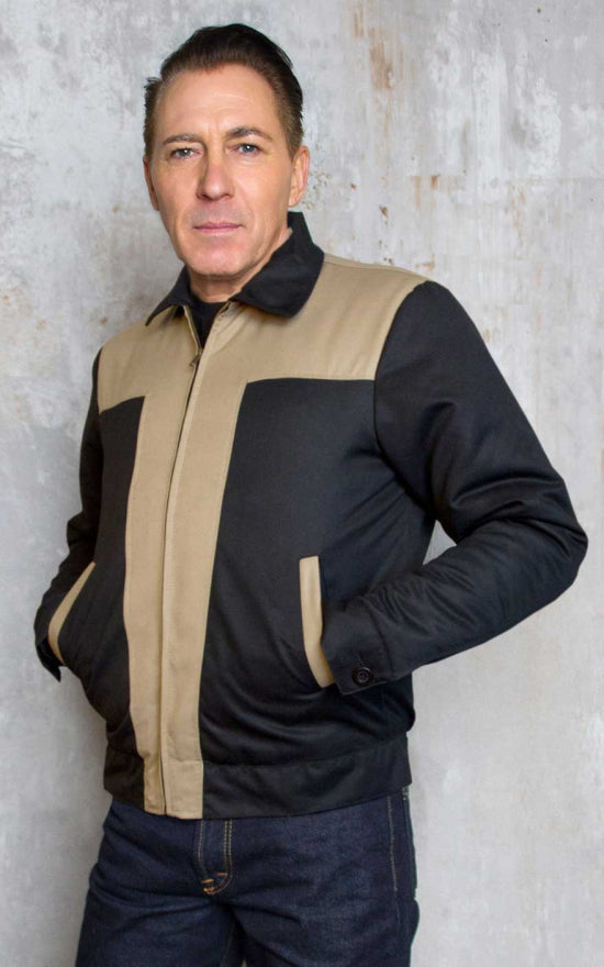 Rumble59 - Gabardine Jacket - Two Tone beige black