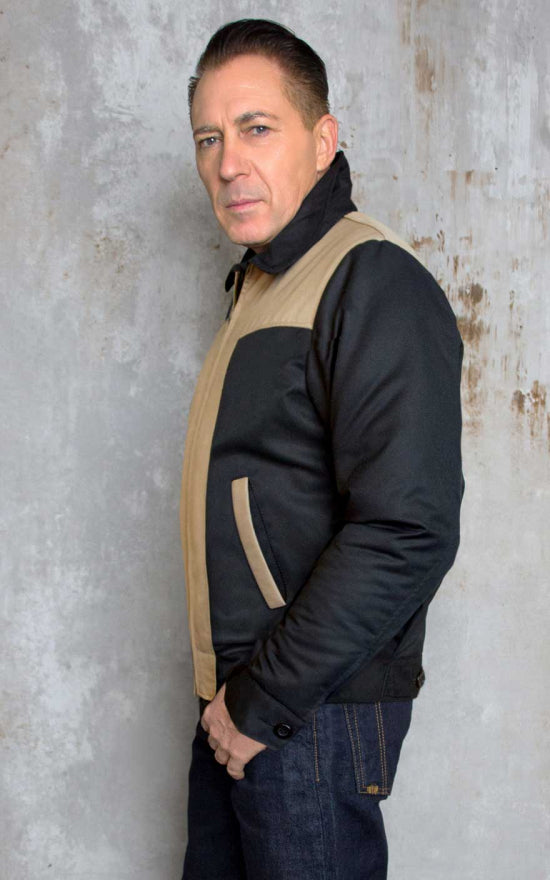 Rumble59 - Gabardine Jacket - Two Tone beige black